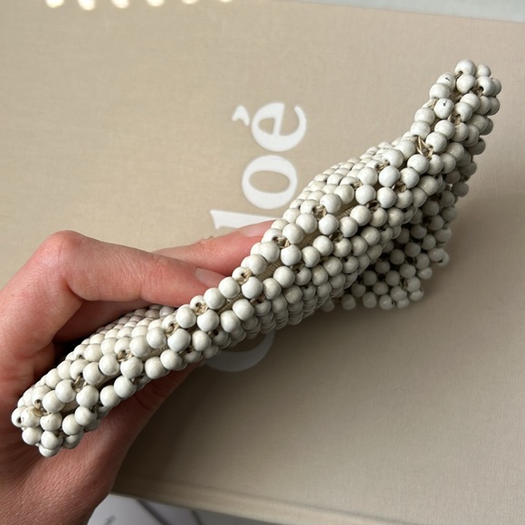 60s White Beaded Coin Purse - Picture 3 of 5